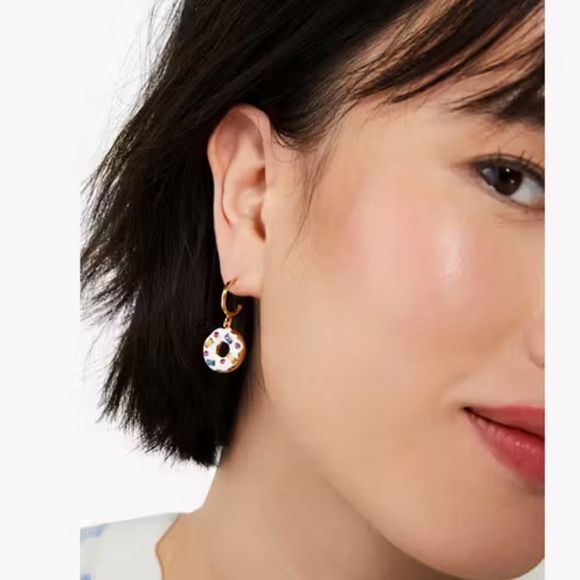 NWT Kate Spade Coffee Break Donut Earrings - Picture 3 of 6